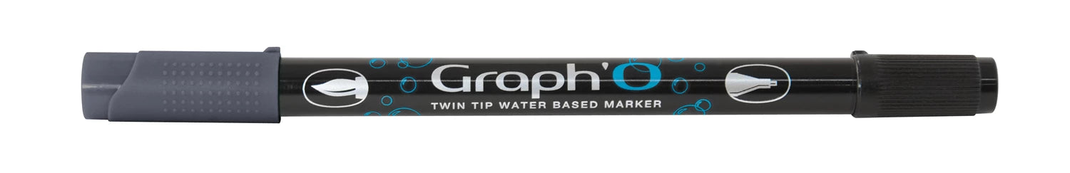 GRAPH'O FEUTRE DOUBLE POINTE A BASE D'EAU 9109 COOL GREY DAR