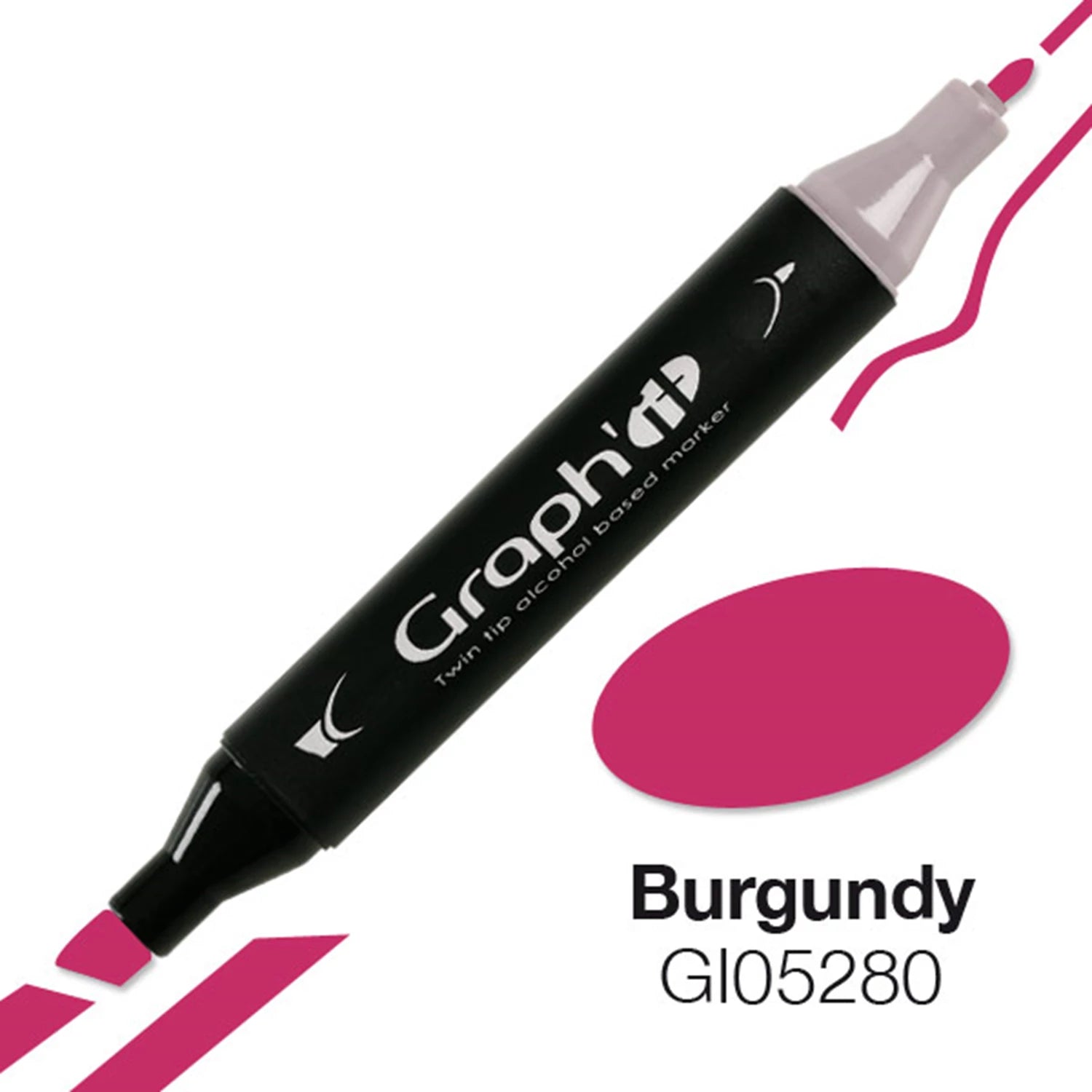 GRAPH'IT MARQUEUR A ALCOOL 5280 BURGUNDY