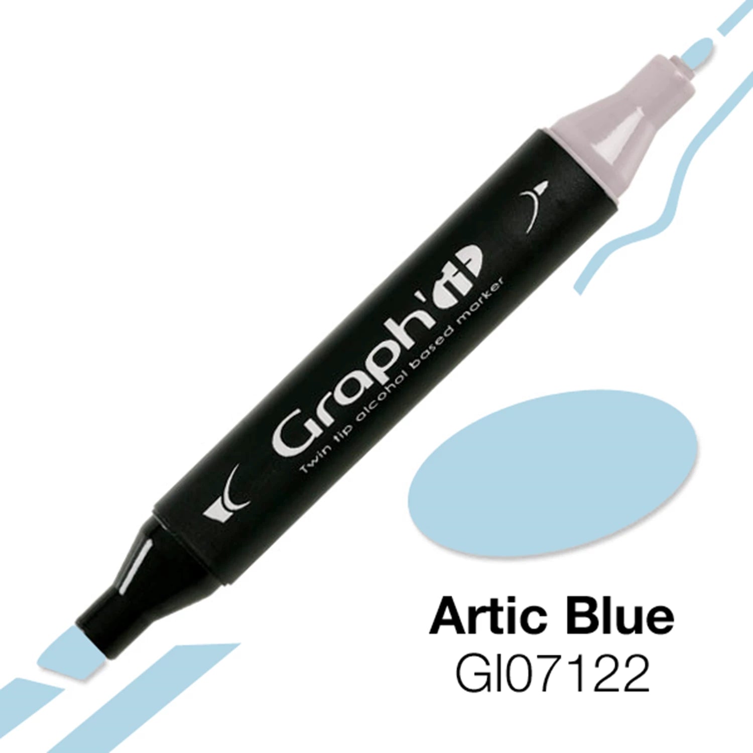 GRAPH'IT MARQUEUR A ALCOOL 7122 ARTIC BLUE