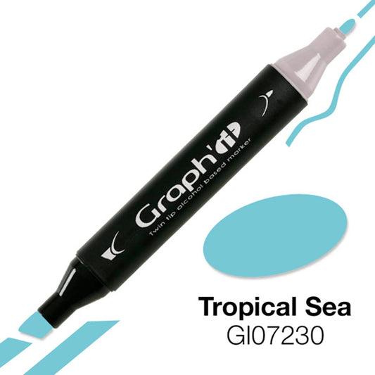 GRAPH'IT MARQUEUR A ALCOOL 7230 TROPICAL SEA