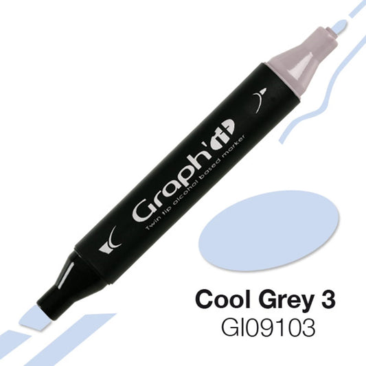 GRAPH'IT MARQUEUR A ALCOOL 9103 COOL GREY 3