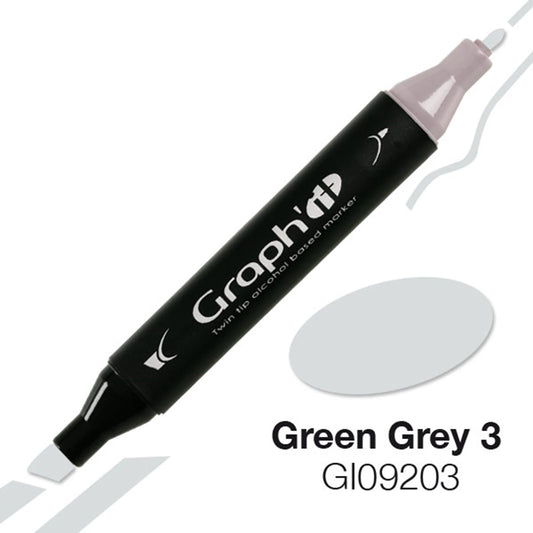 GRAPH'IT MARQUEUR A ALCOOL 9203 GREEN GREY 3