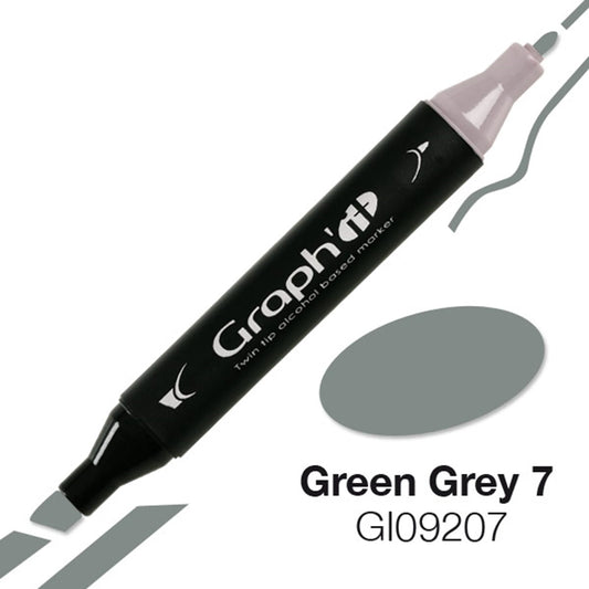 GRAPH'IT MARQUEUR A ALCOOL 9207 GREEN GREY 7