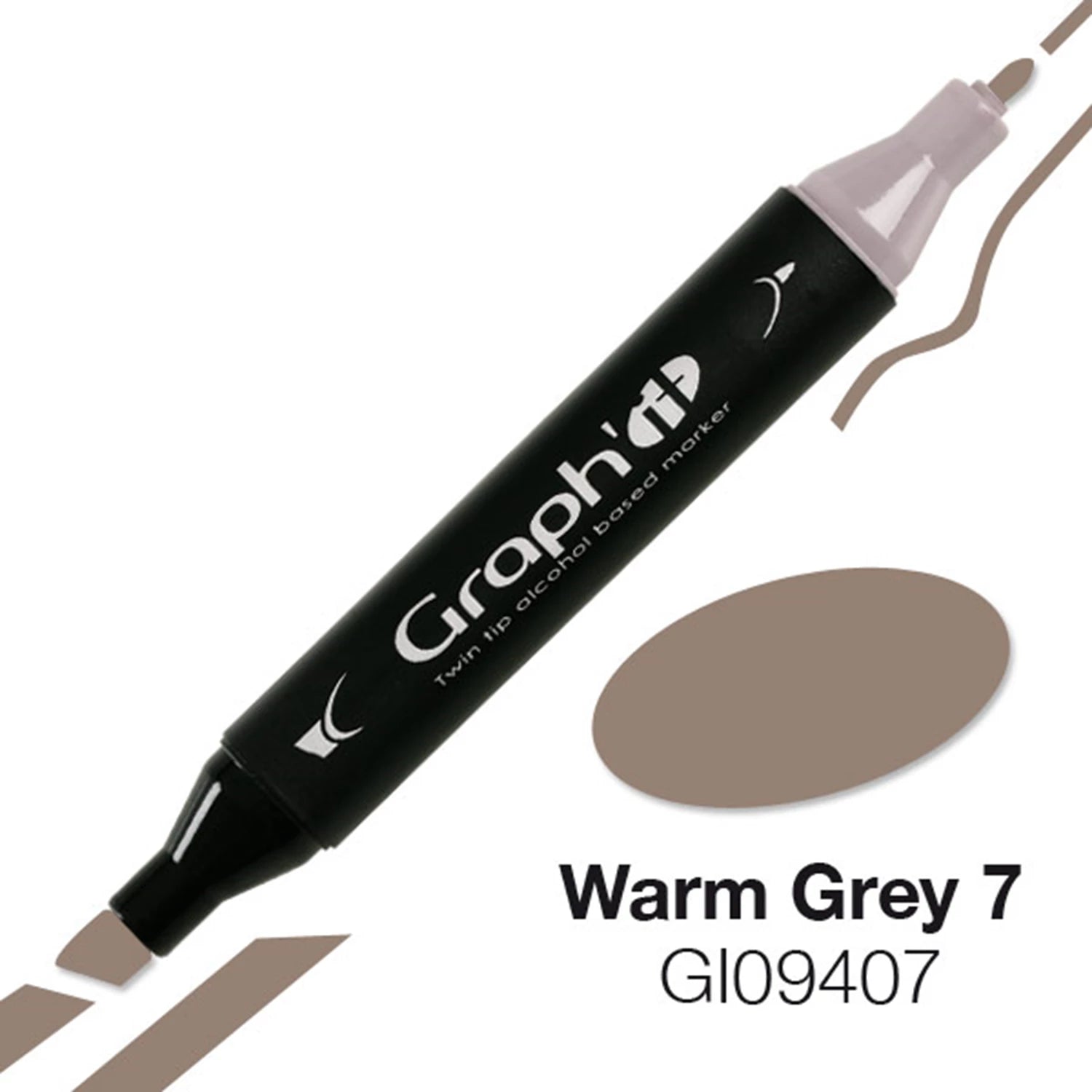 GRAPH'IT MARQUEUR A ALCOOL 9407 WARM GREY 7