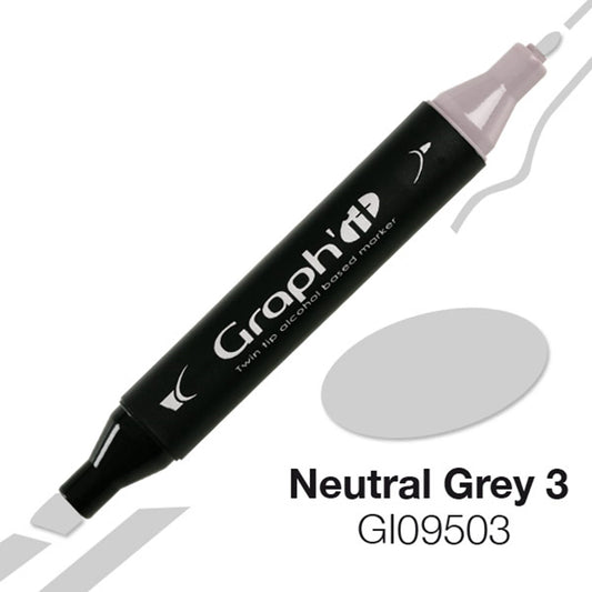 GRAPH'IT MARQUEUR A ALCOOL 9503 NEUTRAL GREY 3