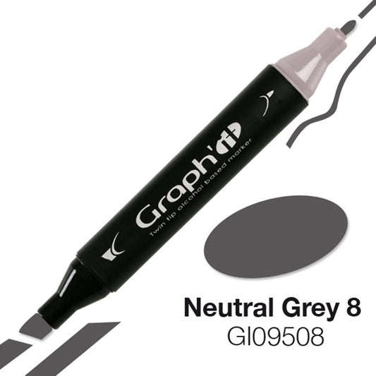 GRAPH'IT MARQUEUR A ALCOOL 9508 NEUTRAL GREY 8