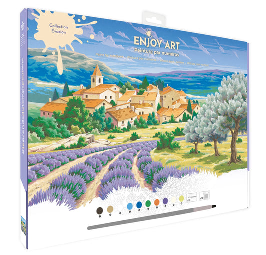 ENJOY ART PEINTURE N° 30X40CM- LAVANDE EN PROVENCE