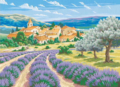 ENJOY ART PEINTURE N° 30X40CM- LAVANDE EN PROVENCE