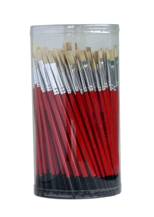 POT 144 PINCEAUX POILS SOIE DE PORC TAILLES ASSORTIES