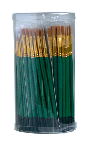 POT 144 PINCEAUX SYNTHETIQUES TAILLES ASSORTIES