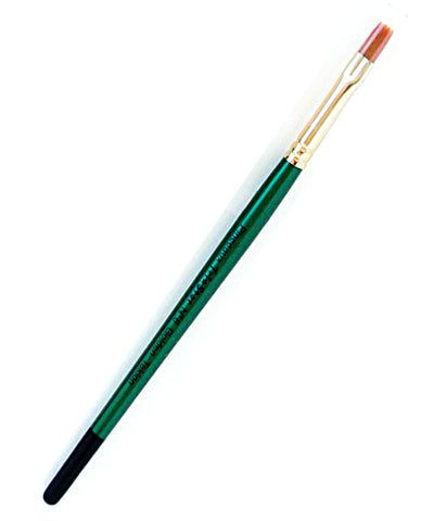 PINCEAUX SYNTHETIQUES PLATS N°6 MANCHE VERT