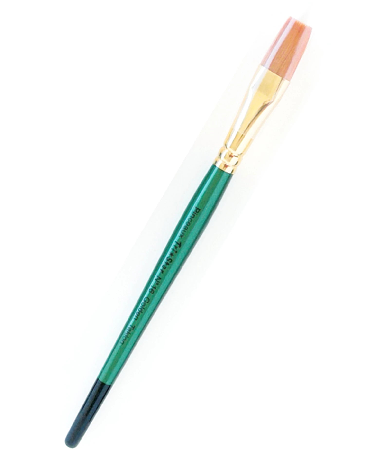 PINCEAUX SYNTHETIQUES PLATS N°16 MANCHE VERT