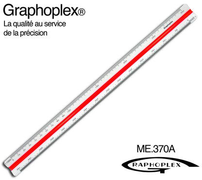 REGLE DE REDUCTION TRIANGULAIRE SUR CARTE 1/500 A 1/2500E 30