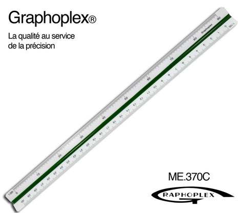 REGLE DE REDUCTION TRIANGULAIRE SUR CARTE 1/100 A 1/500E 30C