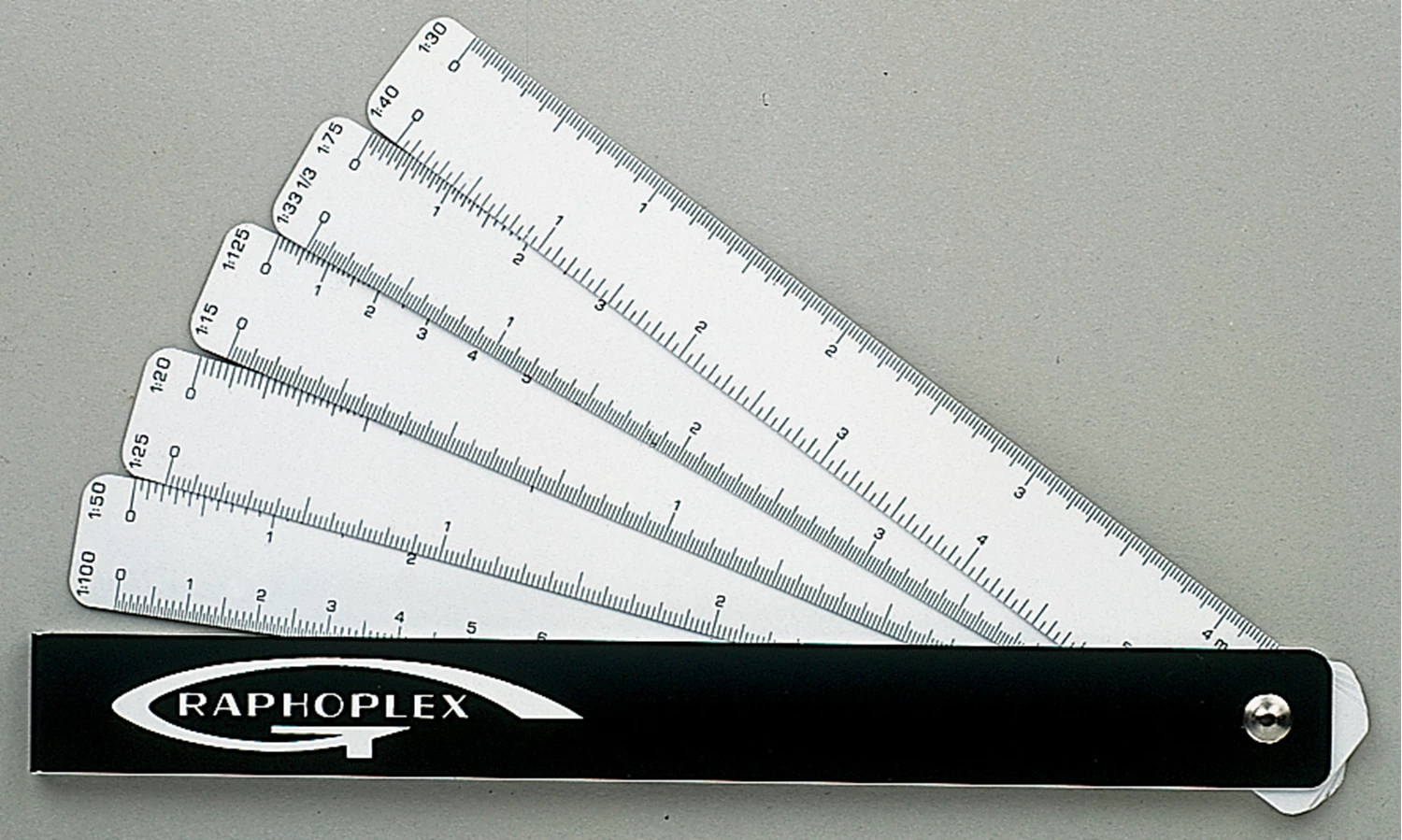 REGLE DE REDUCTION EVENTAIL 10 ECHELLES 15CM