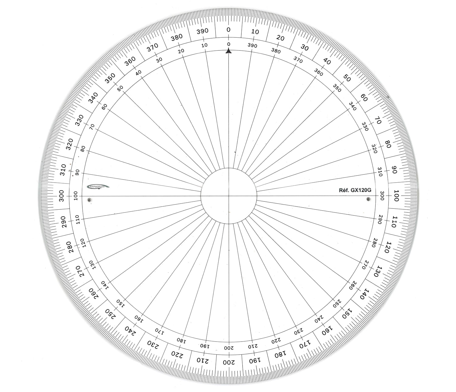 RAPPORTEUR CERCLE ENTIER GRADES DIA 20CM