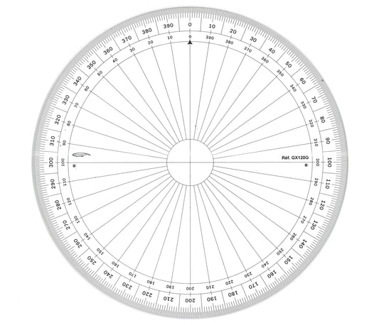 RAPPORTEUR CERCLE ENTIER GRADES DIA 20CM