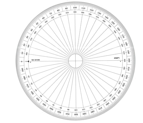 RAPPORTEUR CERCLE ENTIER GRADES DIA 25CM