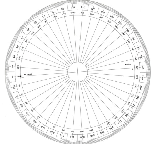 RAPPORTEUR CERCLE ENTIER GRADES DIA 30CM