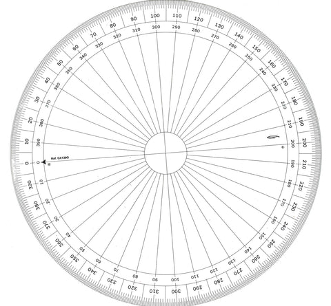 RAPPORTEUR CERCLE ENTIER GRADES DIA 30CM