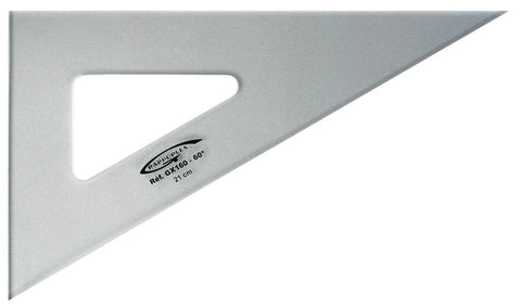 EQUERRE 60° 3 BORDS DROITS 21CM