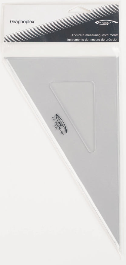 EQUERRE 60° 3 BORDS ANTITACHES 26CM