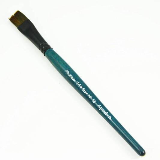 PINCEAUX AQUAFORTE SYNTHETIQUES PLATS N°16