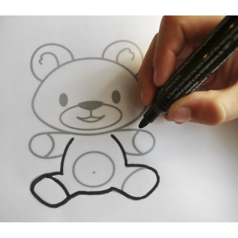 DIAM'S FEUTRE TRANSFERT TEXTILE NOIR