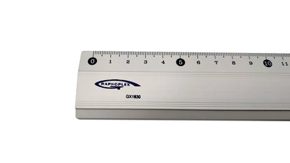 REGLE ALUMINIUM ANTIGLISSE 30CM