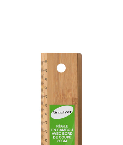 GRAPH'IT REGLE DE COUPE EN BAMBOU 30CM
