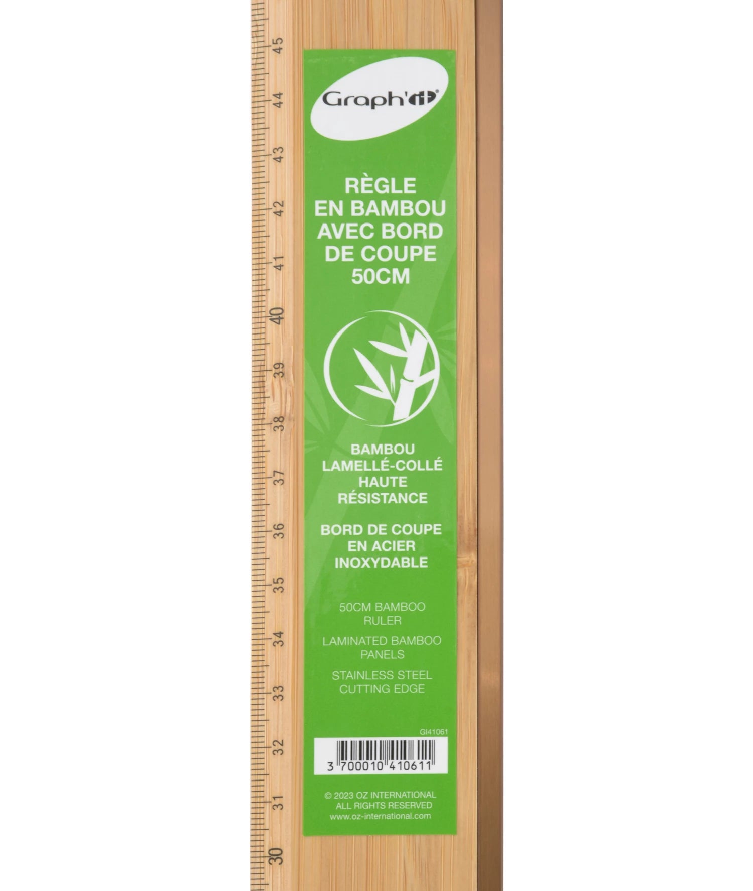 GRAPH'IT REGLE DE COUPE EN BAMBOU 50CM