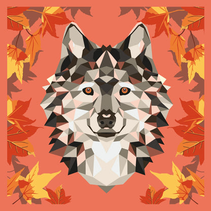 ENJOY ART PEINTURE N° 30X30CM LOUP