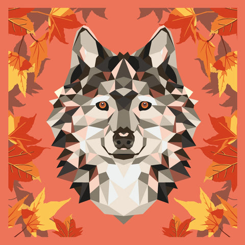 ENJOY ART PEINTURE N° 30X30CM LOUP