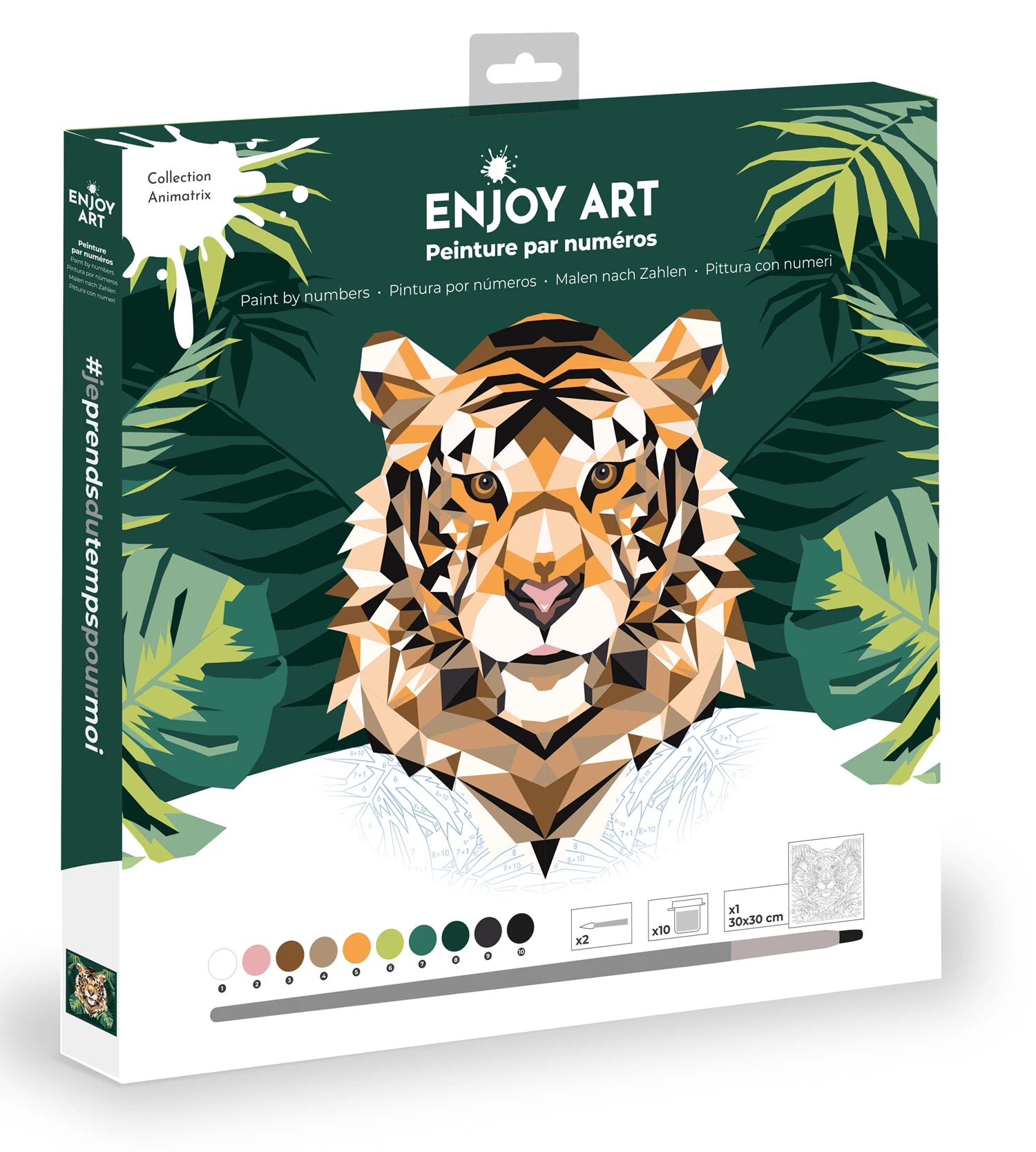 ENJOY ART PEINTURE N° 30X30CM TIGRE