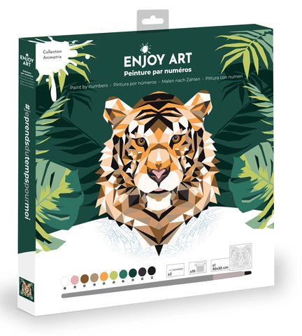 ENJOY ART PEINTURE N° 30X30CM TIGRE