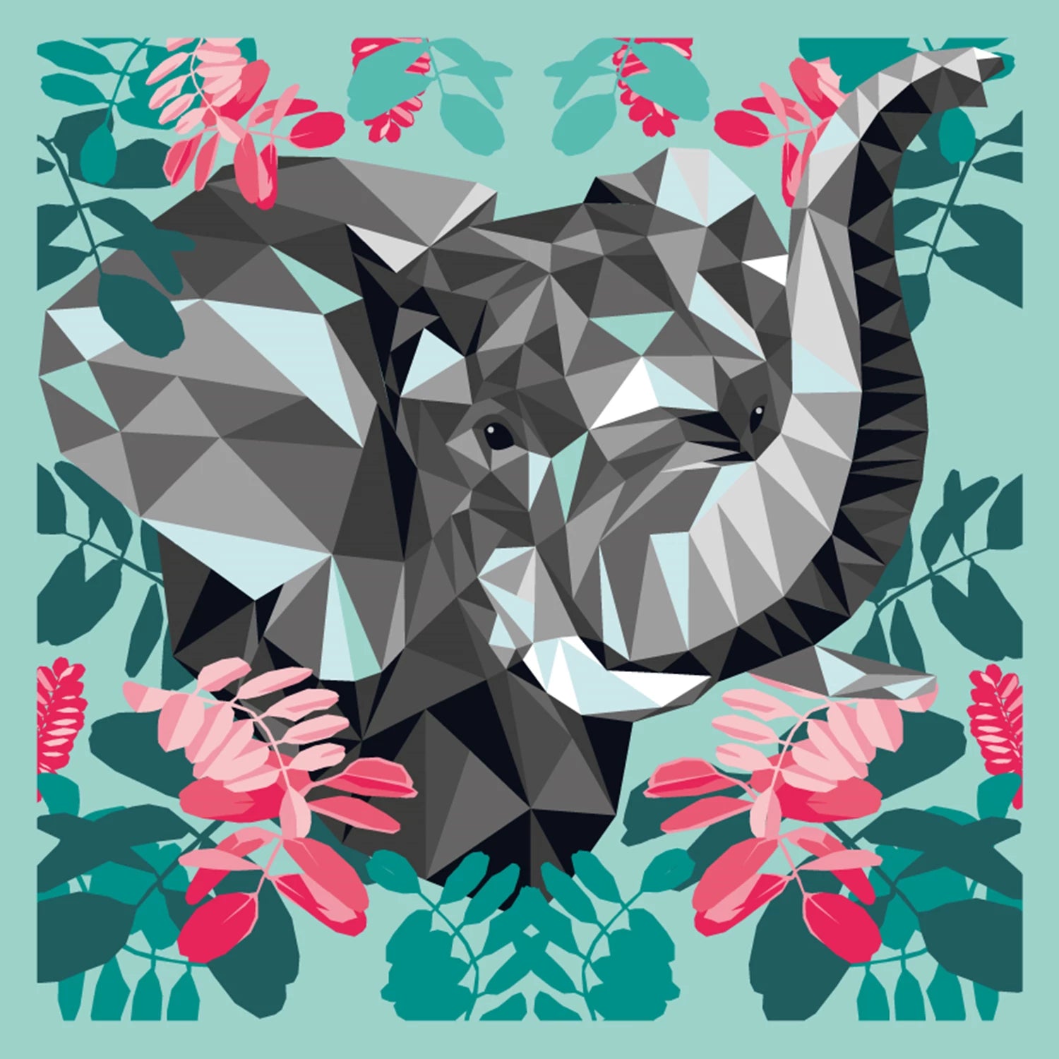 ENJOY ART PEINTURE N° 30X30CM ELEPHANT