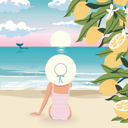 ENJOY ART PEINTURE N° 30X30CM HORIZON & CITRONS