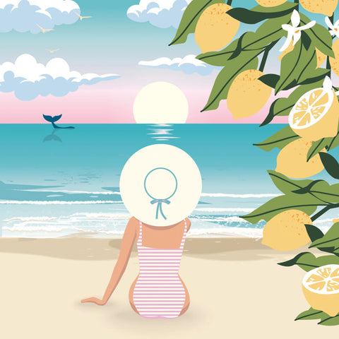 ENJOY ART PEINTURE N° 30X30CM HORIZON & CITRONS