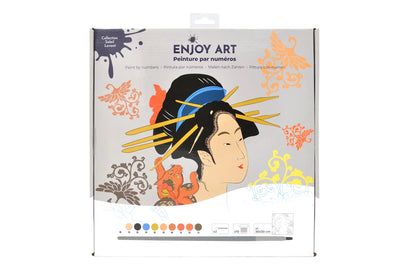 ENJOY ART PEINTURE N° 30X30CM SOLEIL LEVANT-MISAKI&CHAT