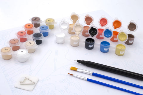 ENJOY ART PEINTURE N° 30X30CM SOLEIL LEVANT-MISAKI&CHAT