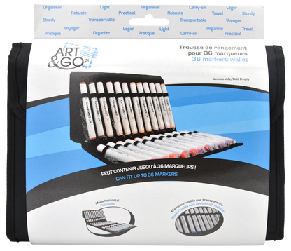 TROUSSE DE RANGEMENT CHEVALET POUR 36 MARQUEURS A ALCOOL