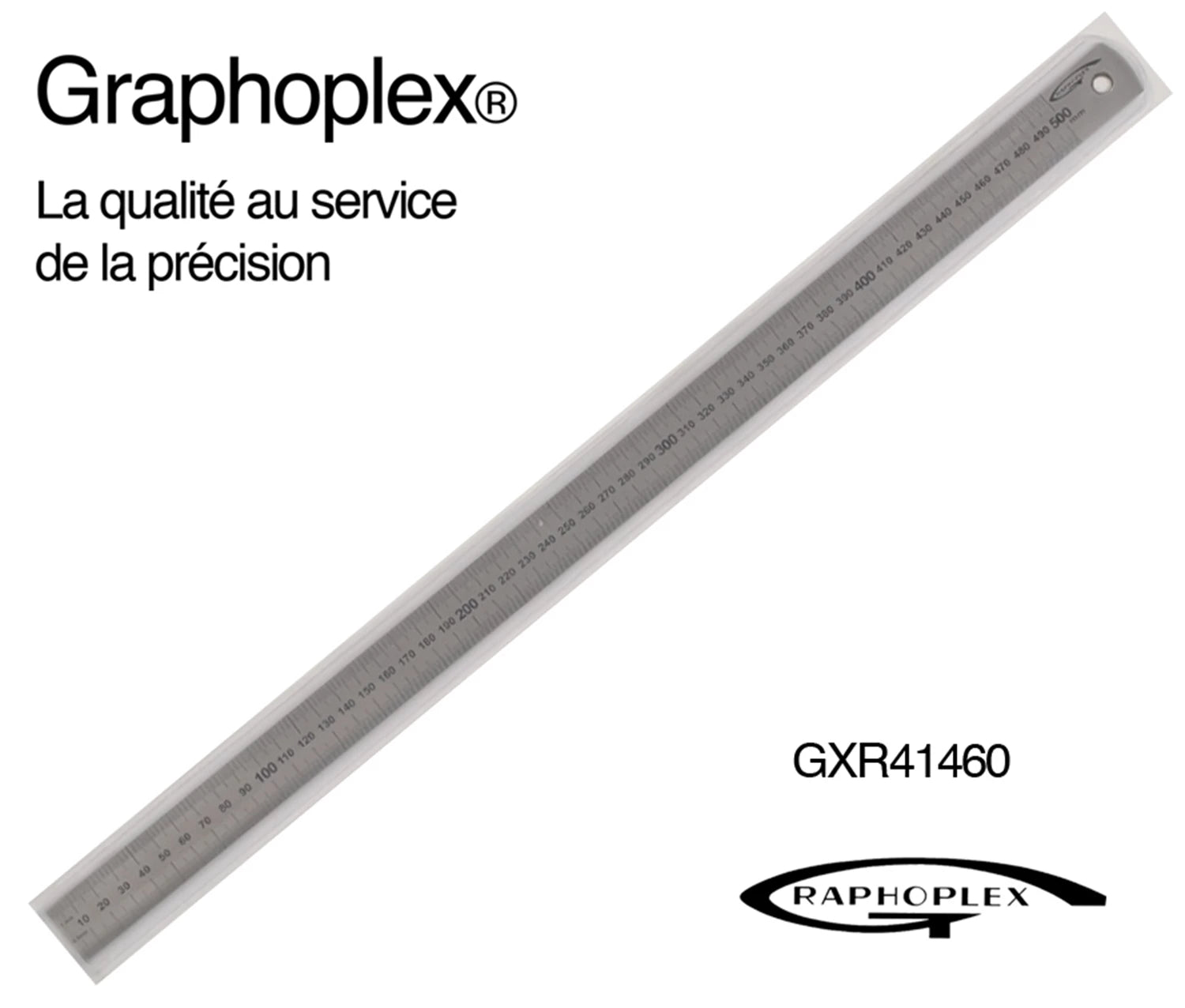 REGLET ACIER EPAIS EP = 1MM L = 24MM L = 50CM