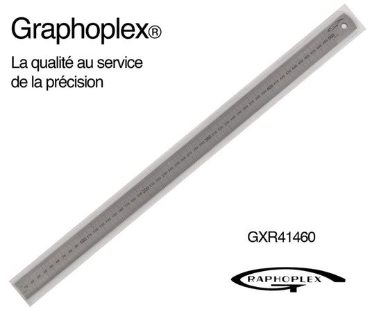 REGLET ACIER EPAIS EP = 1MM L = 24MM L = 50CM