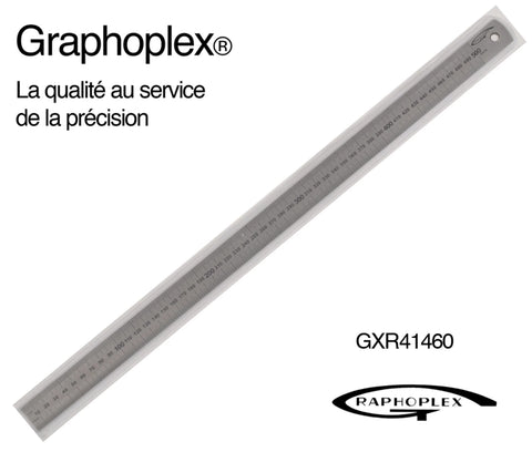 REGLET ACIER EPAIS EP = 1MM L = 24MM L = 50CM