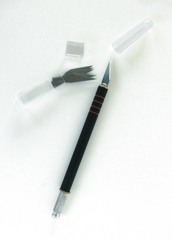 GRAPHO’CUT COUTEAU N°1 CORPS NOIR AVEC GRIP ANTI GLISSE AVEC