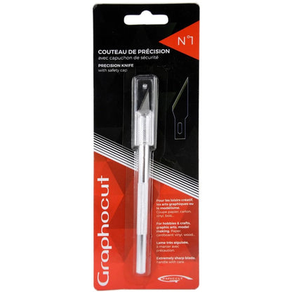 COUTEAU DE PRECISION GRAPHOCUT N°1+ CAPUCHON SECURITE
