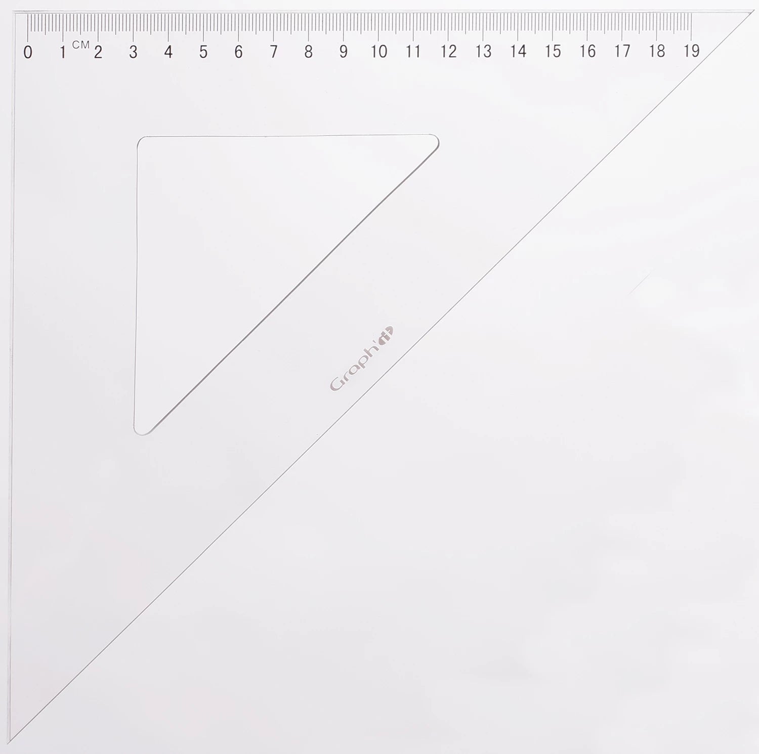 GRAPH'IT EQUERRE GRADUEE 45° 2 BORDS ANTITACHES 30CM