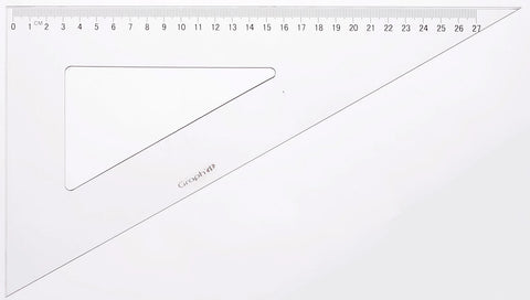 GRAPH'IT EQUERRE GRADUEE 60° 2 BORDS ANTITACHES 30CM