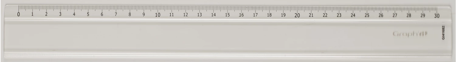 GRAPH'IT REGLE GRADUEE 1 BISEAU 1 BORD ANTITACHE 30CM