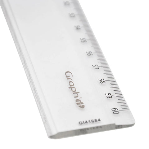 GRAPH'IT REGLE GRADUEE 1 BISEAU 1 BORD ANTITACHE 60CM
